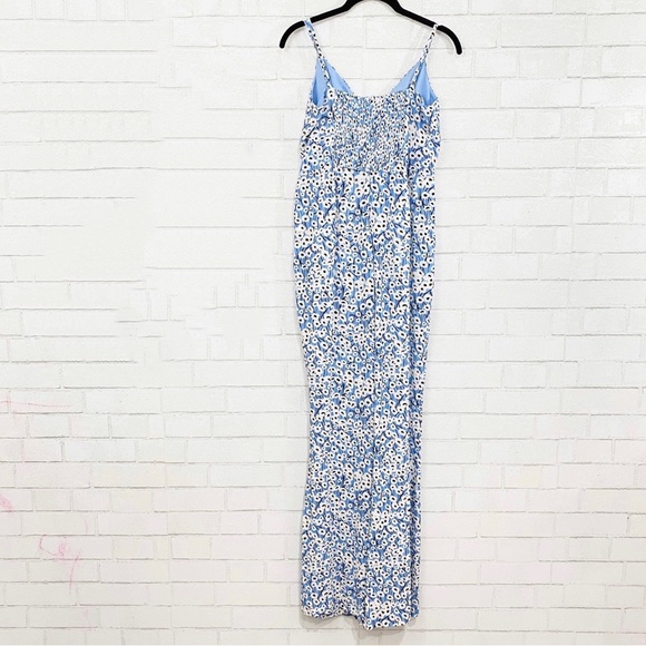 NWT Anthropologie Hutch Blue Motif Ditsy Floral Print Wide Leg Jumpsuit - Picture 6 of 13